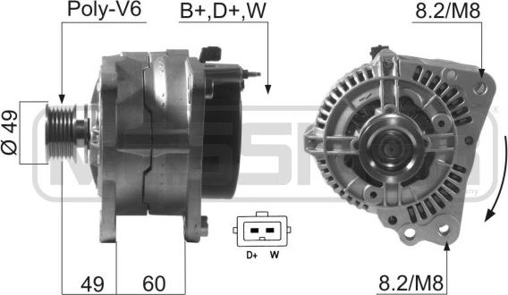 ERA 210621A - Alternatore www.autoricambi360.it