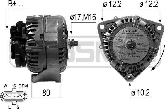 ERA 210673A - Alternatore www.autoricambi360.it