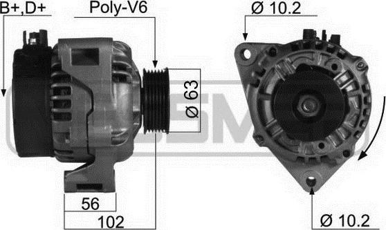 ERA 210096A - Alternatore www.autoricambi360.it