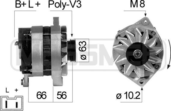 ERA 210092A - Alternatore www.autoricambi360.it
