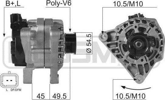 ERA 210054 - Alternatore www.autoricambi360.it