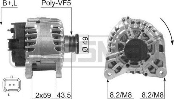 ERA 210056 - Alternatore www.autoricambi360.it