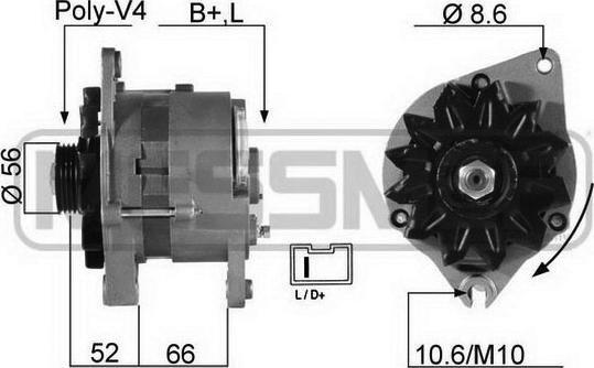 ERA 210066R - Alternatore www.autoricambi360.it