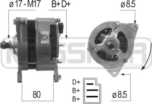 ERA 210060A - Alternatore www.autoricambi360.it