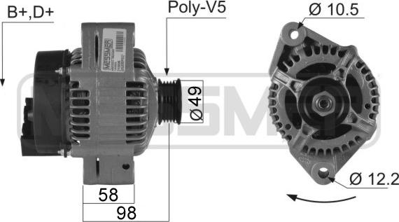 ERA 210005A - Alternatore www.autoricambi360.it