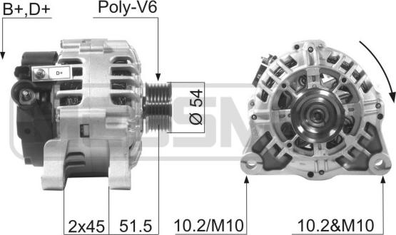 ERA 210016 - Alternatore www.autoricambi360.it