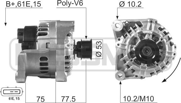 ERA 210012 - Alternatore www.autoricambi360.it