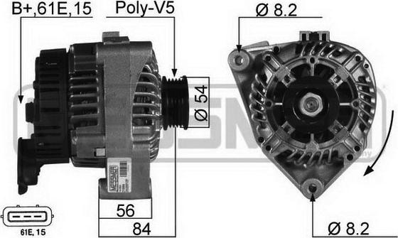 ERA 210084R - Alternatore www.autoricambi360.it