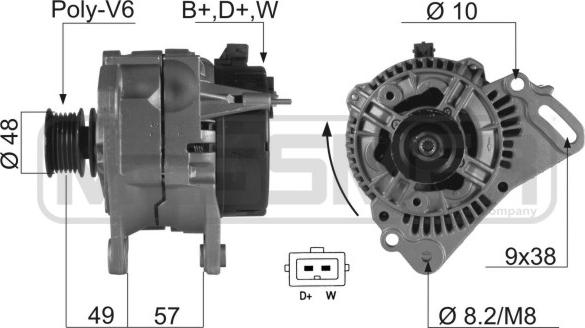 ERA 210030A - Alternatore www.autoricambi360.it