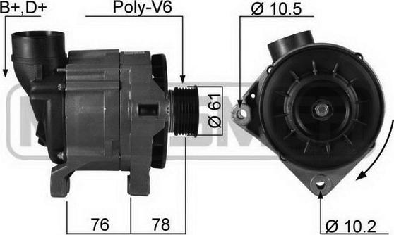 ERA 210144R - Alternatore www.autoricambi360.it