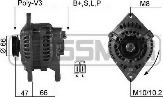ERA 210158R - Alternatore www.autoricambi360.it