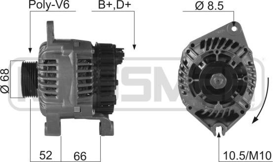 ERA 210169R - Alternatore www.autoricambi360.it