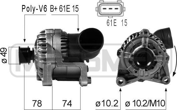 ERA 210164A - Alternatore www.autoricambi360.it