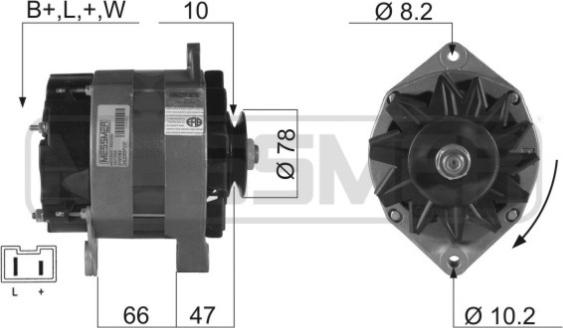 ERA 210163A - Alternatore www.autoricambi360.it