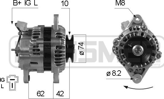ERA 210107A - Alternatore www.autoricambi360.it