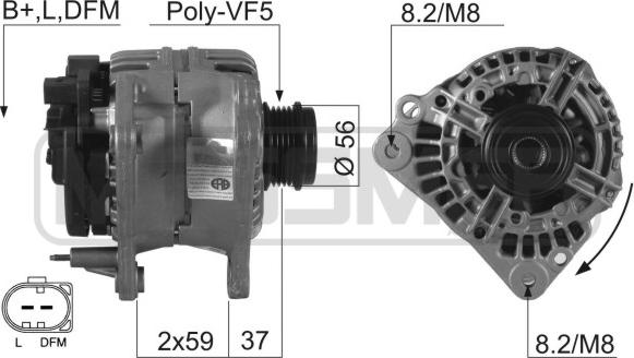 ERA 210183R - Alternatore www.autoricambi360.it