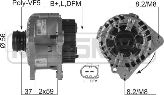 ERA 210134 - Alternatore www.autoricambi360.it