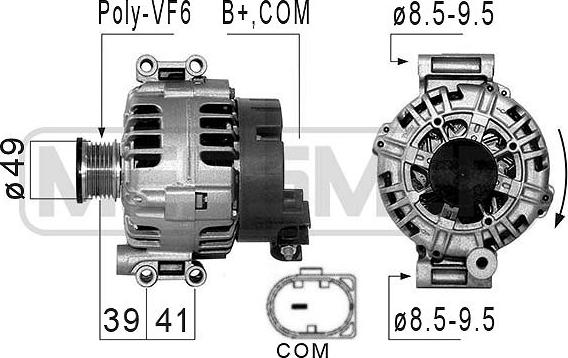 ERA 210855A - Alternatore www.autoricambi360.it