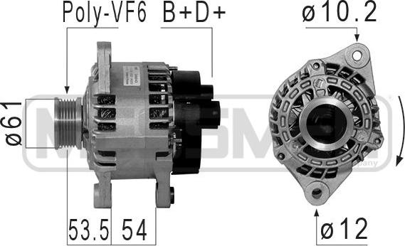 ERA 210853 - Alternatore www.autoricambi360.it