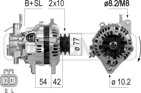 ERA 210801 - Alternatore www.autoricambi360.it