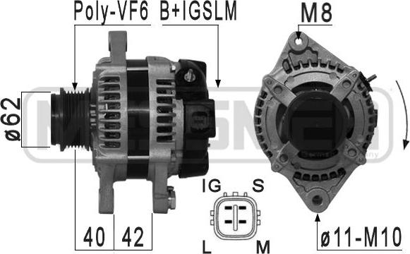 ERA 210882 - Alternatore www.autoricambi360.it