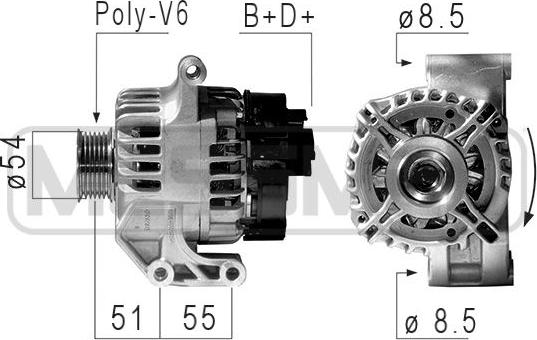 ERA 210839 - Alternatore www.autoricambi360.it