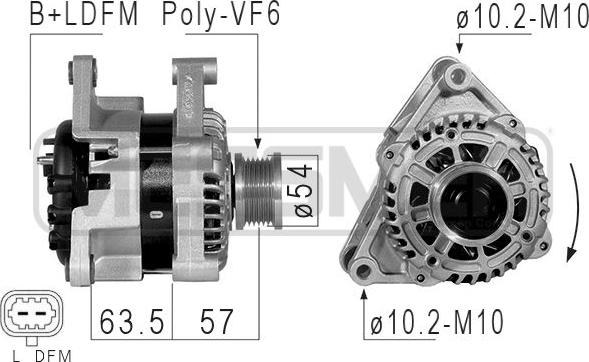 ERA 210836 - Alternatore www.autoricambi360.it