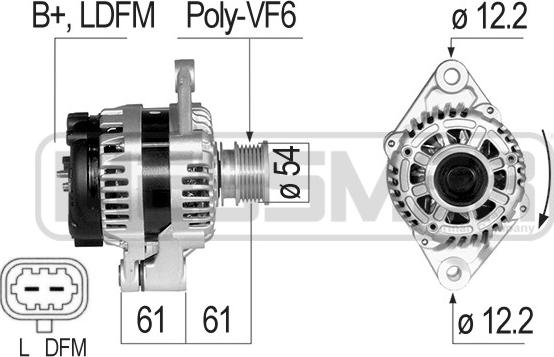 ERA 210826A - Alternatore www.autoricambi360.it