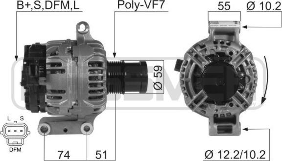 ERA 210399 - Alternatore www.autoricambi360.it