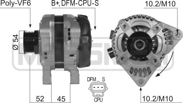 ERA 210358 - Alternatore www.autoricambi360.it