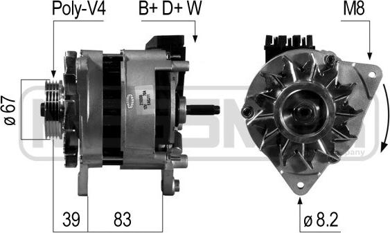 ERA 210335A - Alternatore www.autoricambi360.it