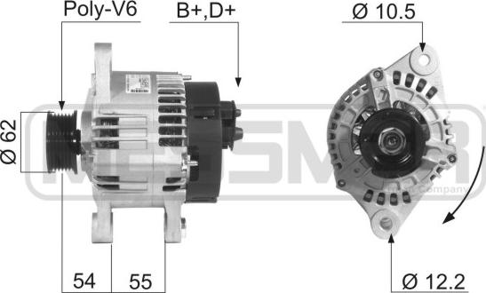 ERA 210246A - Alternatore www.autoricambi360.it