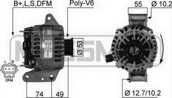 ERA 210241A - Alternatore www.autoricambi360.it