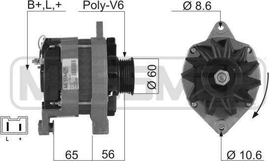 ERA 210258R - Alternatore www.autoricambi360.it