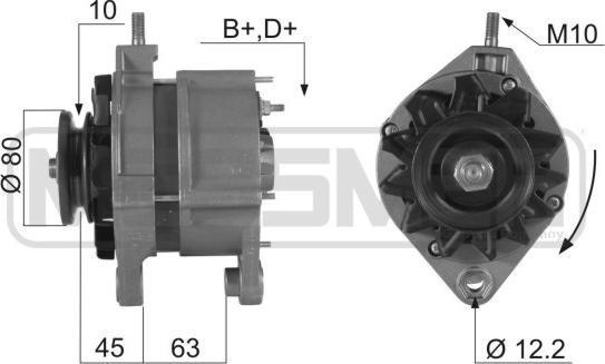 ERA 210257R - Alternatore www.autoricambi360.it