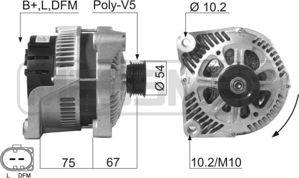 ERA 210260A - Alternatore www.autoricambi360.it