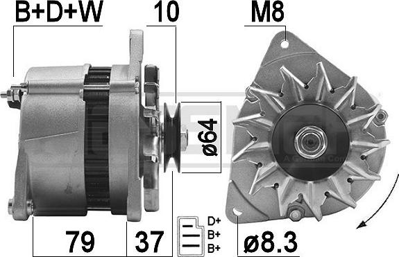 ERA 210204A - Alternatore www.autoricambi360.it