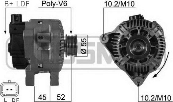 ERA 210207 - Alternatore www.autoricambi360.it