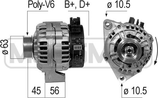 ERA 210216A - Alternatore www.autoricambi360.it