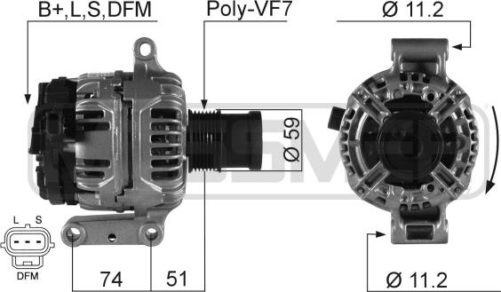 ERA 210278A - Alternatore www.autoricambi360.it