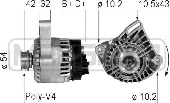 ERA 210743 - Alternatore www.autoricambi360.it