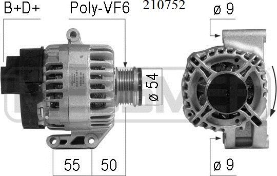 ERA 210752 - Alternatore www.autoricambi360.it