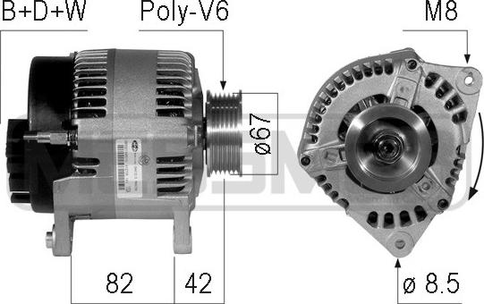 ERA 210761 - Alternatore www.autoricambi360.it