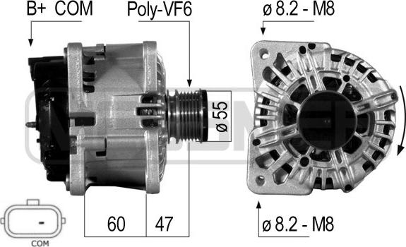 ERA 210705 - Alternatore www.autoricambi360.it
