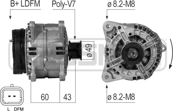 ERA 210719 - Alternatore www.autoricambi360.it
