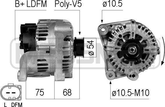 ERA 210736 - Alternatore www.autoricambi360.it