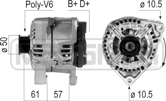 ERA 210725A - Alternatore www.autoricambi360.it
