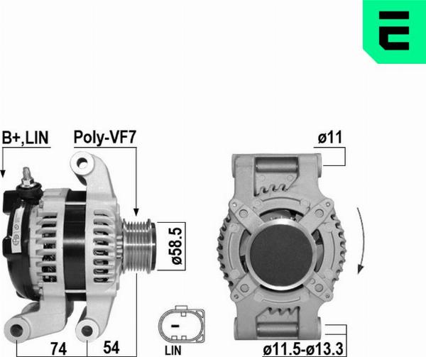 ERA 211067A - Alternatore www.autoricambi360.it
