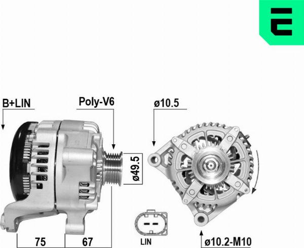 ERA 211009A - Alternatore www.autoricambi360.it