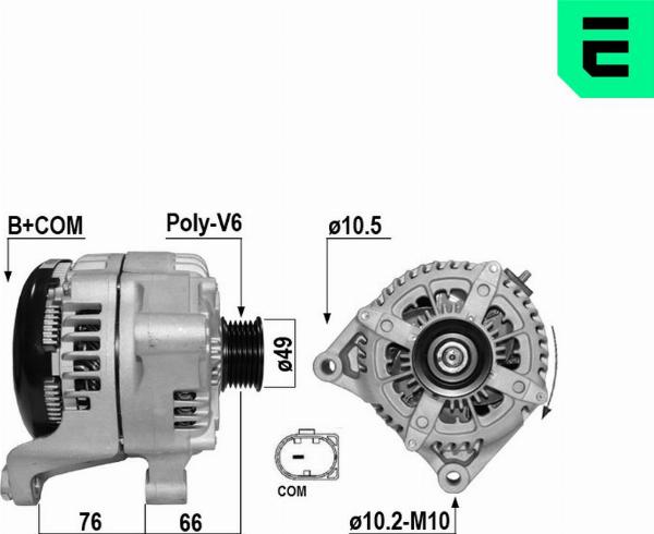 ERA 211010A - Alternatore www.autoricambi360.it